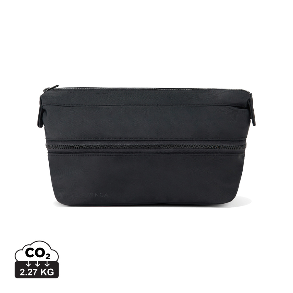 Logo trade business gifts image of: VINGA Baltimore Neo RCS expandable toiletry bag