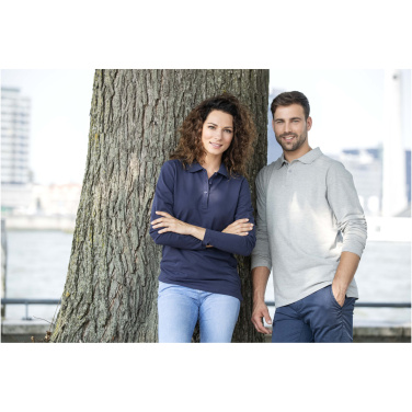 Logo trade promotional giveaways image of: Oakville long sleeve men's polo