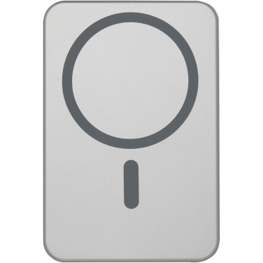 Logo trade advertising products image of: Avis 5000 mAh RCS recycled aluminium magnetic power bank 