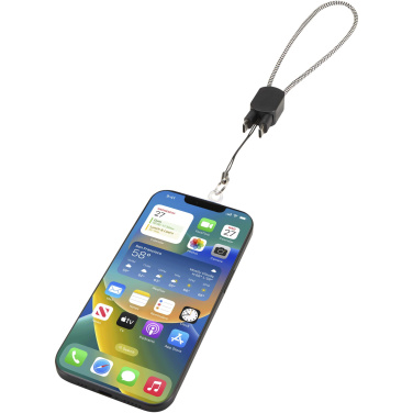 Logo trade promotional giveaways picture of: Arich RCS recycled wrist lanyard with built-in 20W Type-C charging cable