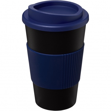 Logo trade ärikingituse pilt: Americano® 350 ml silikoonist võruga kohvitops
