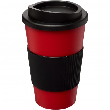 Logo trade reklaamkingi pilt: Americano® 350 ml silikoonist võruga kohvitops