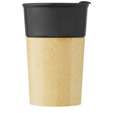 Logotrade meened pilt: Pereira 320 ml portselanist kruus bambusest välisseinaga