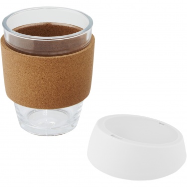 Logotrade ärikingid pilt: Lidan 360 ml borosilikaatklaasist termotops silikoonkaanega