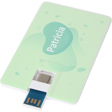 Logo trade firmakingi pilt: Duo õhuke 64 GB USB-draiv koos Type-C ja USB-A 3.0-ga