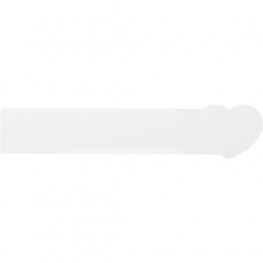 Logo trade reklaamkingid foto: Tait 15 cm südamekujuline taaskasutatud plastikust joonlaud