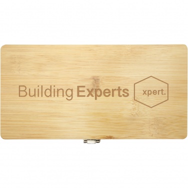 Logo trade firmakingitused foto: Neetiga 19-osaline bambusest/taaskasutatud plastist tööriistakomplekt