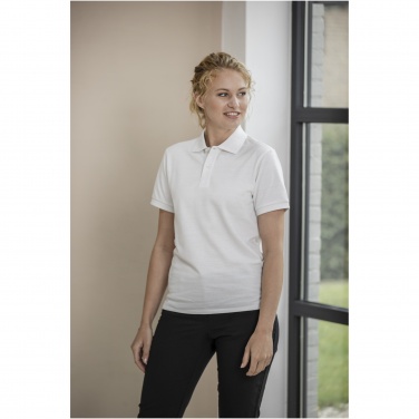 Logo trade reklaamkingitused foto: Emerald lühikeste varrukatega unisex Aware™ taaskasutatud polo