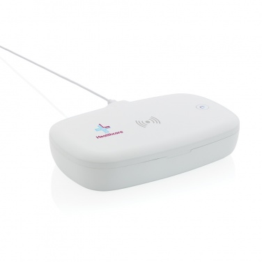 Logotrade reklaamkingituse foto: UV-C steriliseerimiskarp 5 W juhtmevaba laadijaga
