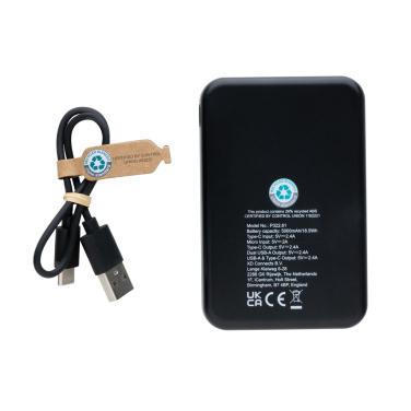 Logo trade firmakingid foto: RCS taaskasutatud plastist 5000 mAh akupank
