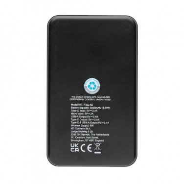 Logotrade meened pilt: RCS taaskasutatud plastist 5000 mAh 5W juhtmevaba akupank