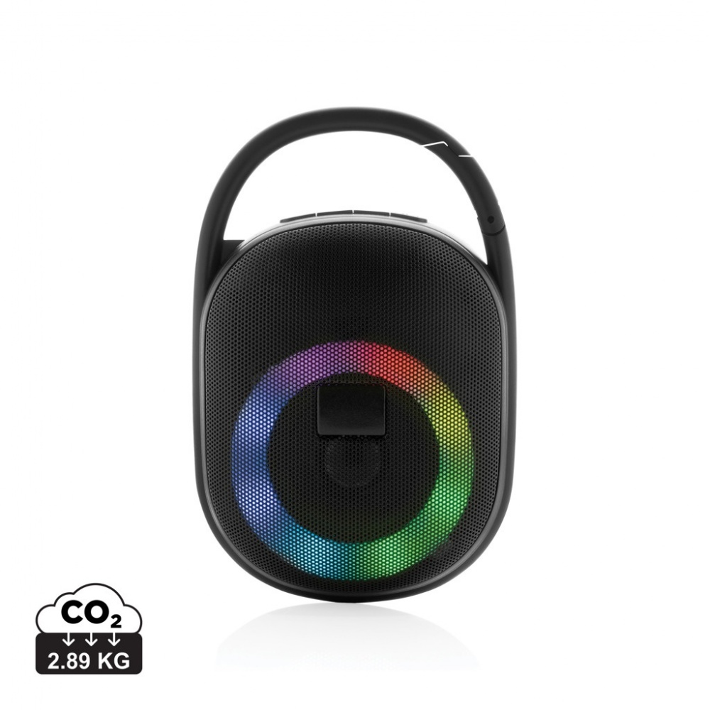 Logotrade meene foto: RCS taaskasutatud plastist Lightboomi 5W klambriga kõlar