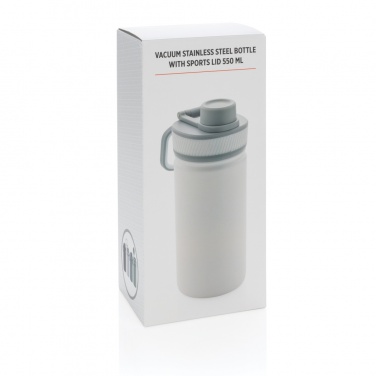 Logo trade firmakingituse pilt: Roostevabast terasest vaakumpudel spordikaanega 550ml