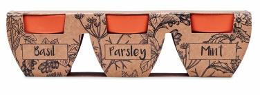 Logotrade firmakingituse foto: Terrakota 3 ürdipoti komplekt