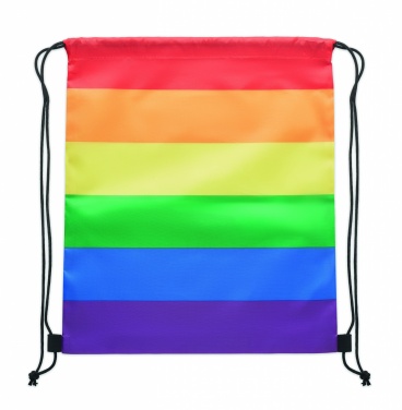 Logotrade meened pilt: Rainbow RPET nööriga kott