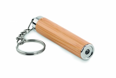 Logotrade reklaamtooted pilt: Mini bambusest taskulamp võtmerõngaga