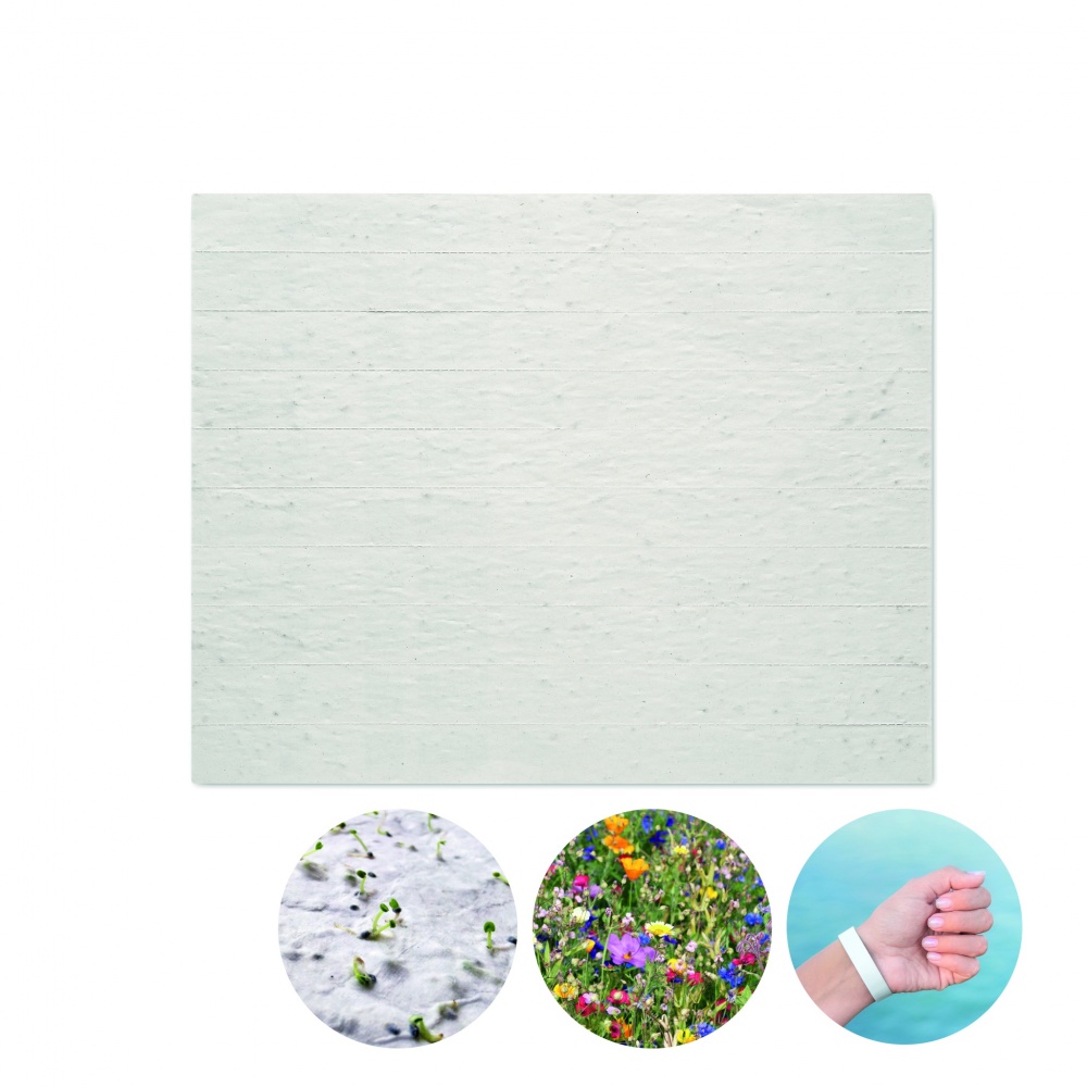 Logo trade firmakingituse pilt: Seemnepaberist leht randmepaeltega