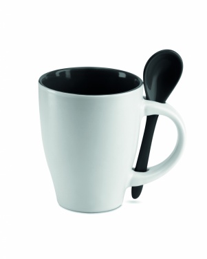 Logotrade reklaamtooted pilt: Kahevärviline kruus lusikaga 250 ml
