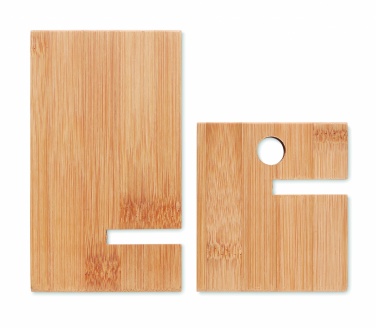 Logo trade firmakingituse pilt: Bambusest telefoni alus/hoidik WHIPPY