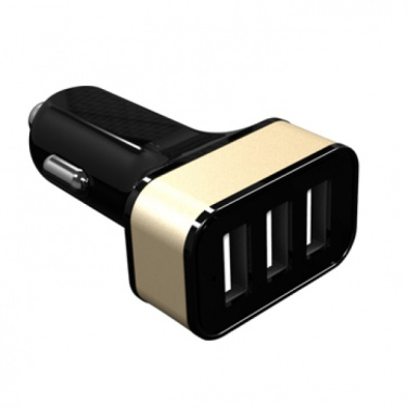 Logo trade reklaamkingituse pilt: Autolaadija 3 USB pesaga