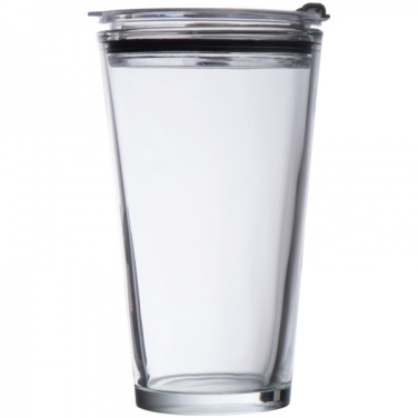 Logotrade ärikingi foto: Kaanega klaasist kruus WATTENSCHEID 400 ml