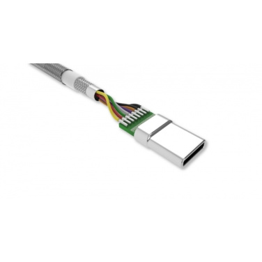 Logo trade firmakingi pilt: Nailonist andmeedastuskaabel LK30 Type - C Quick Charge 3.0