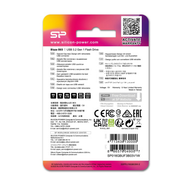 Logotrade firmakingi foto: PENDRIVE SILICON POWER B03 3.2