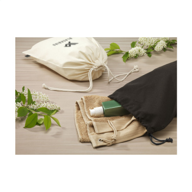 Logotrade firmakingid pilt: Naturaalsest GRS-i taaskasutatud puuvillast kingikott (150 g/m²) L