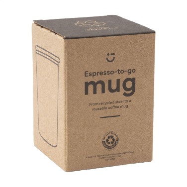 Logo trade reklaamkingi pilt: Espresso-to-Go kruus RCS taaskasutatud terasest 170 ml