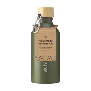 Logotrade meened pilt: AluBamboo GRS Recycled Alu 500 ml veepudel