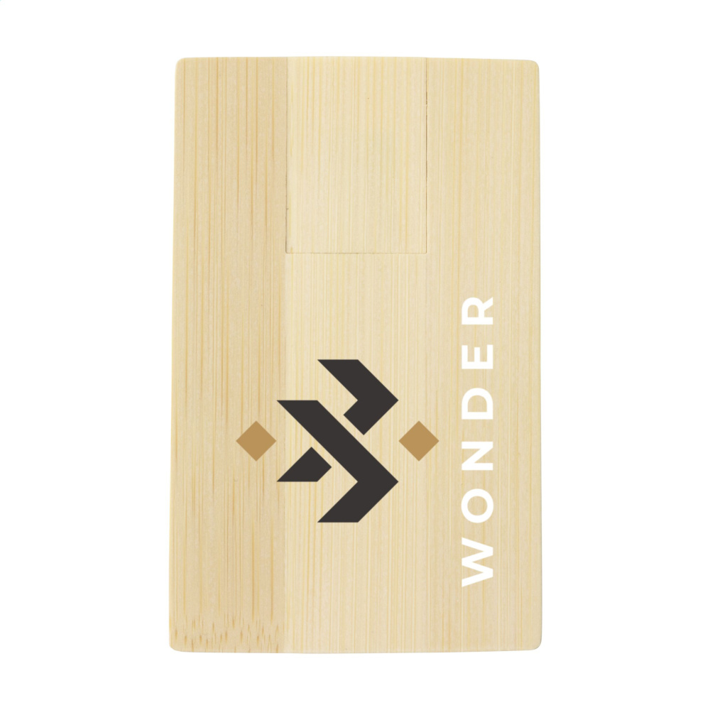 Logotrade ärikingid pilt: Krediitkaart USB Bamboo 8 GB