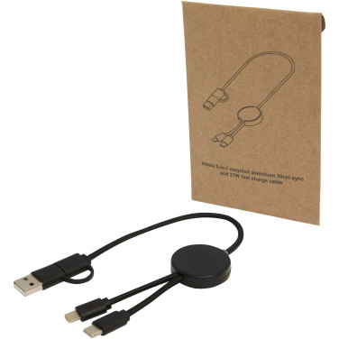 Logotrade meened pilt: Citala 5-in-1 taaskasutatud plastist 30 cm kiirlaadimiskaabel