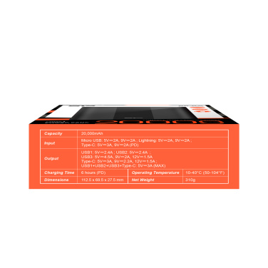 Logotrade reklaamkingituse foto: POWER BANK SILICON POWER QP55 10000 MAH