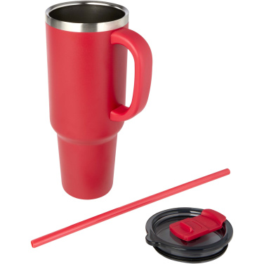 Logotrade reklaamtoote foto: Sydney 1200 ml RCS-sertifikaadiga termoskruus kõrrega