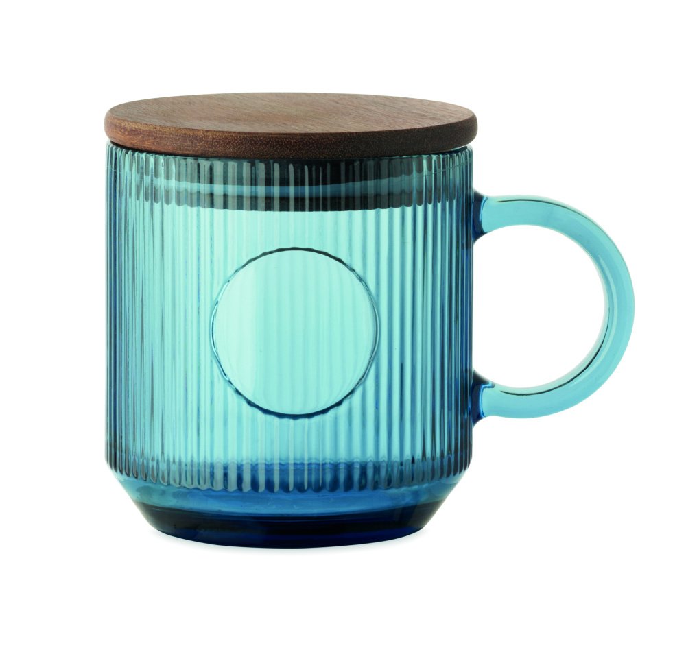 Logo trade reklaamtoote pilt: Ribiline klaasist kruus 300ml VITRIO MUG