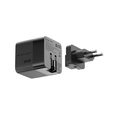 Logotrade ärikingid pilt: Urban Vitamin Mendocino 65W GaN laadija sissetõmmatav kaabel