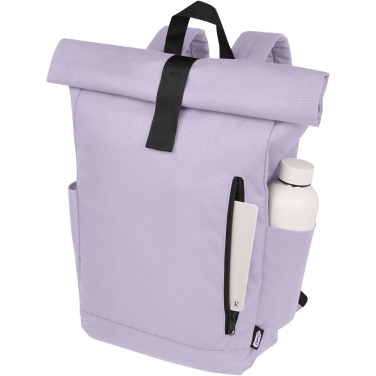 Logo trade reklaamkingi pilt: Byron 15,6" GRS RPET rull-top seljakott 18L