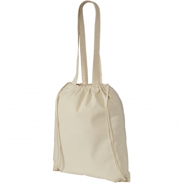 Logotrade mainoslahjat kuva: Eliza 240 g/m² -puuvillareppu kiristysnyörillä 6L
