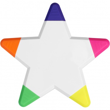 Logo trade mainoslahja ja liikelahja tuotekuva: Solvig-korostuskynä, tähdenmuotoinen