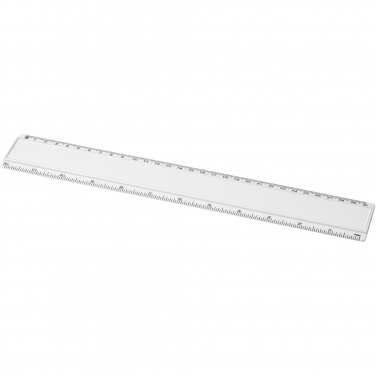 Logotrade liikelahjat mainoslahjat tuotekuva: Ellison-viivain paperi-insertillä, 30 cm, muovinen
