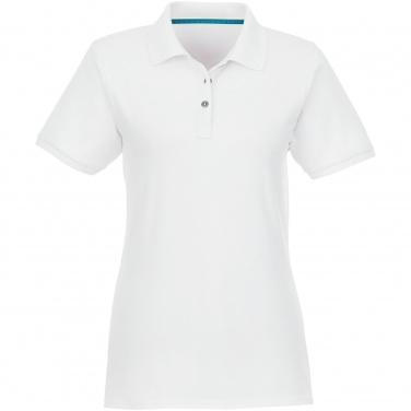 Logotrade mainoslahja tuotekuva: Beryl short sleeve women's organic recycled polo