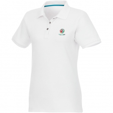 Logotrade mainoslahjat kuva: Beryl short sleeve women's organic recycled polo