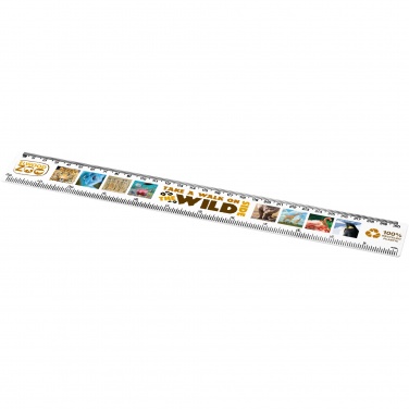 Logotrade mainostuote tuotekuva: Refari 30 cm:n viivain kierrätetystä muovista