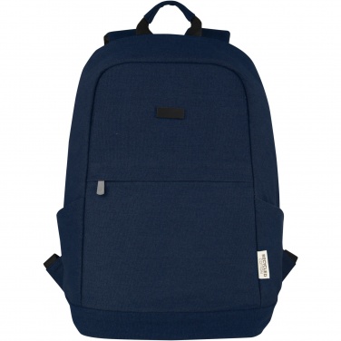 Logotrade mainoslahja tuotekuva: Joey 15,6" GRS-kierrätetystä kankaasta valmistettu varkaudenestoreppu kannettavalle 18 l