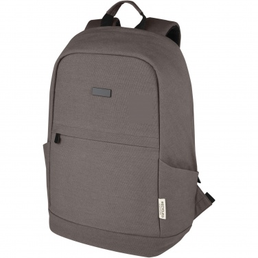 Logotrade liikelahja tuotekuva: Joey 15,6" GRS-kierrätetystä kankaasta valmistettu varkaudenestoreppu kannettavalle 18 l