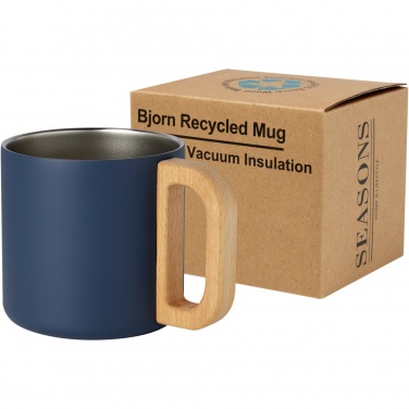 Logo trade liikelahjat tuotekuva: Bjorn 360 ml RCS-sertifioitu kierrätetty ruostumaton teräsmuki, kuparityhjiöeristetty