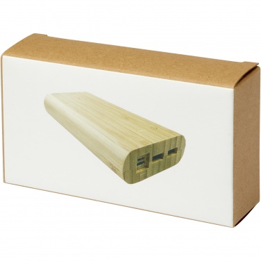 Logo trade liikelahjat tuotekuva: Tulda-varavirtalähde, 20,000 mAh, bambua