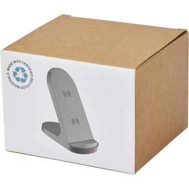 Logotrade liikelahjat mainoslahjat tuotekuva: Loop 15 W:n langaton kaksisuuntainen latausteline RCS-kierrätetystä muovista