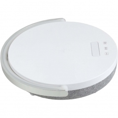 Logotrade mainoslahjat ja liikelahjat tuotekuva: Prixton 10 W:n 4-in-1-Bluetooth®-kaiutin LED-valolla ja langattomalla latausalustalla