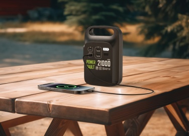 Logotrade mainostuote tuotekuva: Power Vault 21000 kannettava virta-asema RCS muovista